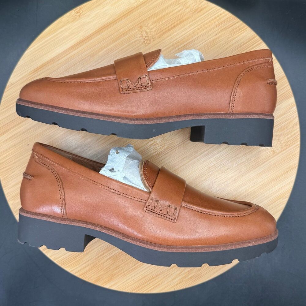 Vionic Cleo Loafer Tan Leather Women’s Size 7.5 (Wide) - Picture 3 of 12